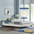 thumbnail image 2 of Modway Reign Queen Performance Velvet Platform Bed Frame in Light Gray, 2 of 5