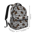 thumbnail image 2 of Zufioo Haloween Pumpkins Print Casual Student Backpack, Adjustable Shoulder Straps Multi-Function Multi-Pocket Sports Bag Travel Backpack, Unisex-One Size, 2 of 5