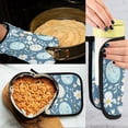 thumbnail image 5 of Yayeee Oven Mitts and Pot Holder Set of 2 Heat Resistant Kitchen Gloves Baking Hot Pad, Easter Eggs, 5 of 5