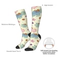 thumbnail image 4 of Balery Turtle Crab Sea Horse Printed Novelty Socks Men's Women's Crew Socks Sports Socks Knee High Socks Cotton Socks Quirky and Cool Socks, 4 of 9