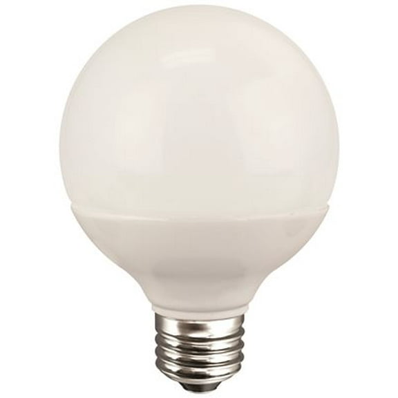 TCP 5 WATT G25 LED LAMP, GLOBE, DIMMABLE, FROSTED, CANDELABRA BASE, 300 LUMENS, 2700K per 2 Each