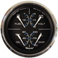 thumbnail image 3 of Faria 33751 Chesapeake Stainless Steel Multifunction Fuel Level/Oil PSI (80 PSI)/Water Temp (100-250°F)/Voltmeter (10-16 VDC) - 4", Black, 3 of 3
