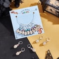 thumbnail image 4 of 15 Pcs Stitch Markers and Colorful Acrylic Beads Crochet Stitch Marker Charms Removable Locking Stitch Marker for Knitting Weaving Sewing Accessories Quilting Handmade Jewelry for DIY, 4 of 9