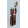 thumbnail image 3 of Nautical Gift Decor Skull Walking Stick with Brown Wooden 3 Folding Cane Rustic Vintage Home Decor Gifts, 3 of 4
