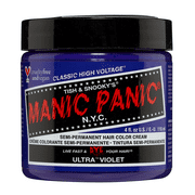 MANIC PANIC ULTRA VIOLET Classic High Voltage Semi-Permanent Hair Color, 4 fl oz