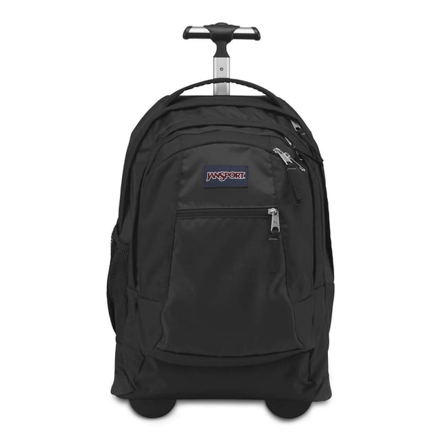 Mochila con ruedas JanSport Driver, bolsa de viaje con 8 ruedas, negra