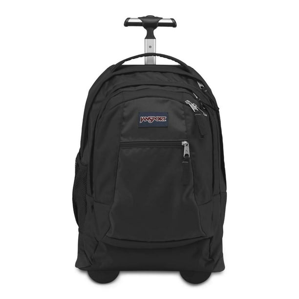Mochila con ruedas JanSport Driver, bolsa de viaje con 8 ruedas, negra