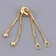 thumbnail image 2 of Cadena extensora de plata 925 Sunnimix 18 k 5 cm, 2 of 8