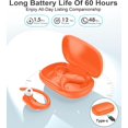 thumbnail image 4 of General Wireless Earbuds Bluetooth Headphones Sport,Over Ear Buds with Deep Bass Sound,60Hrs Playtime Earphones Redesigned Comfort Fit with Earhooks for Running,Meeting,Workout- Orange, 4 of 15