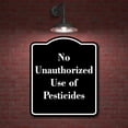 thumbnail image 2 of No Unauthorized Use of Pesticides BLACK Aluminum Composite Sign 15''x18'', 2 of 9