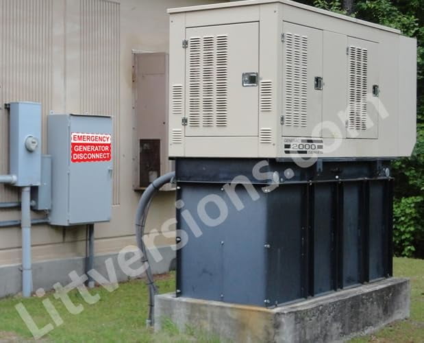 5" x 3.5" Emergency Generator Disconnect Label Sign Sticker Electrical Panel Vinyl Lock Out Shut Off