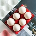 thumbnail image 4 of Egg Holder Anti-Slip 6 Grids Ceramic Eco-Friendly Egg Container for Kitchen, 4 of 9