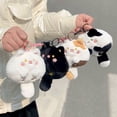 thumbnail image 3 of Lindo colgante de cola de gato Tuan Meow con crujido, muñeco de peluche con forma de corazón para niña, llavero de regalo, 3 of 3