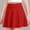Red, variant on Kctiaxy Black Skirts for Girls Student Elastic High Waist Pleated Skirt Solid Color Mini Tennis Skater Skirt School Uniform Cheerleader 5-6 Years