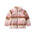 thumbnail image 2 of DJDLJWCJ Girls Zip Up Jacket 2-10 Fleece Lined Winter Warm Jacket Soft Comfortable Windbreaker Coat Pink Size 3-4Years, 2 of 8