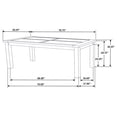 thumbnail image 5 of Coleman Rectangular 79-inch Dining Table Rustic Golden Brown, 5 of 5