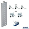 thumbnail image 2 of Triton Products® Silver Tool Pegboard Kit with (1) 18 In. x 4.5 In. 18 Gauge Steel Square Hole Pegboard and 5 pc LocHook Assortment, 2 of 7