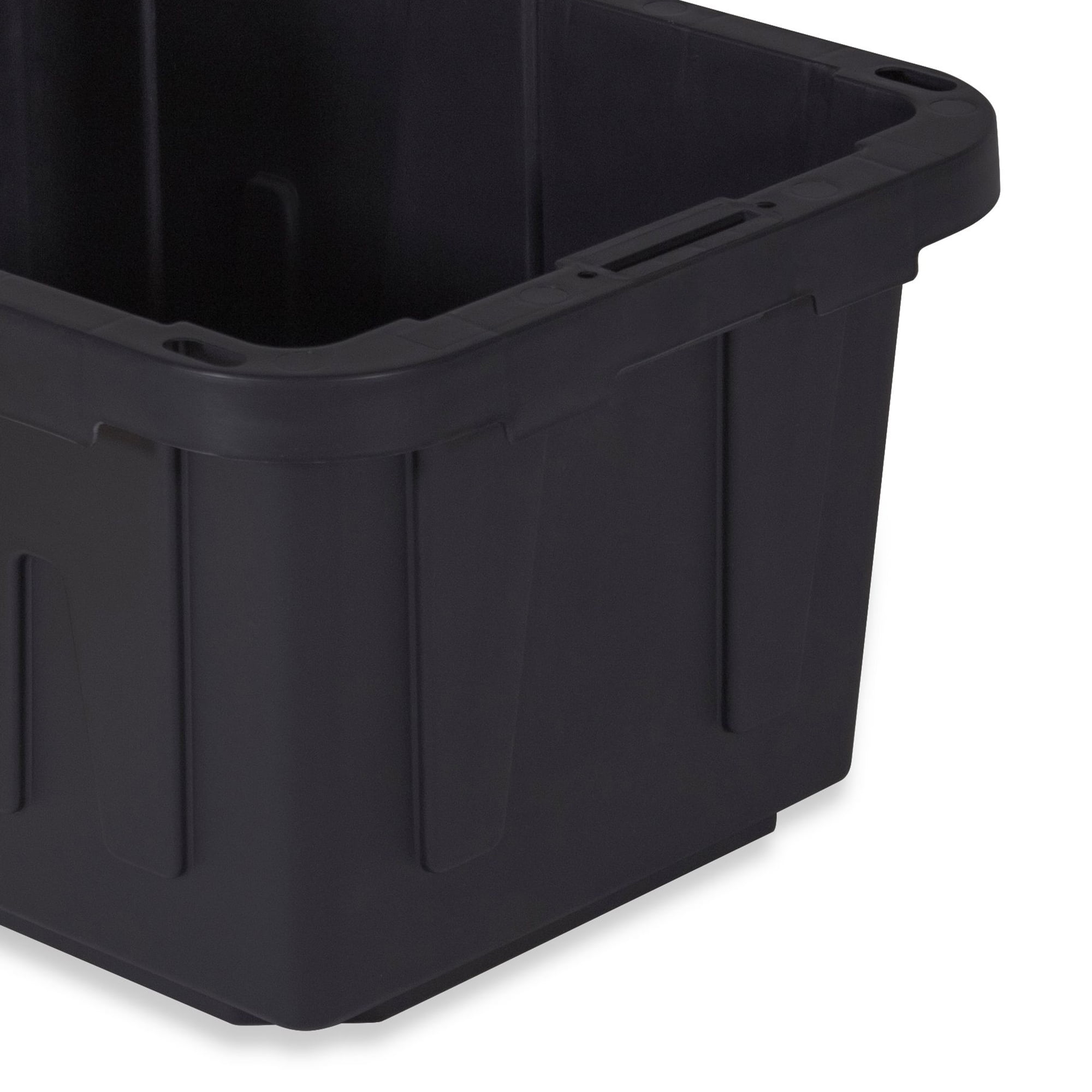 CX BLACK & YELLOW® 5-Gallon Tough Storage Containers with Lids, Stackable,  6-Pac