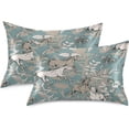 thumbnail image 2 of GZHJMY Running Horses Satin Pillowcase for Hair and Skin, Soft and Cozy Cooling Smooth Pillow Cover with Envelop Closure, Standard Size 20x26in Home Decor, 2 of 7