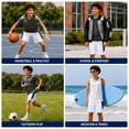 thumbnail image 3 of Boys' Active Shorts - 4 Pack Athletic Performance Gym Shorts (8-18), 3 of 7