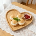 thumbnail image 4 of Charcuterie Board - Food Board - Wooden Heart Shaped Charcuterie Board, Serving Platter for Party Supplies, Food Tray for Valentine's Day Christmas Thanksgiving Decorations A , 7.8", 1Pcs, 4 of 6