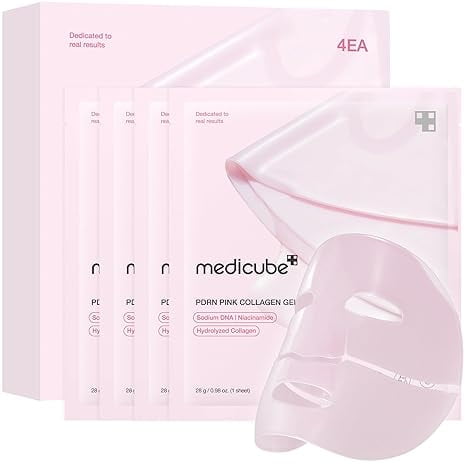 medicube Salmon DNA PDRN pink collagen jelly gel mask | overnight face mask for glass glow skin- elasticity, hydrating, firming and moisturizing