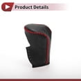 thumbnail image 4 of Ofertas Únicas 1 Pc Cubierta de Pomo de Cambio de Marcha para Honda Accord 2008-2012 Protector de Mango de Cambio Pebbled Negro Rojo Cuero Sintético, 4 of 6