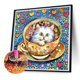 thumbnail image 5 of 5D DIY taladro redondo completo diamante pintura gato en una taza de té kit decoración del hogar, 5 of 9