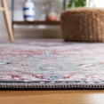 thumbnail image 5 of SAFAVIEH Tucson Harlow Traditional Machine Washable Area Rug, 6' x 6' Square, Rust/Navy, 5 of 9