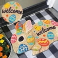 thumbnail image 4 of Easter Bunny Welcome Mat Absorbent Doormat Velvet Holiday Rug Indoor Outdoor, 4 of 6
