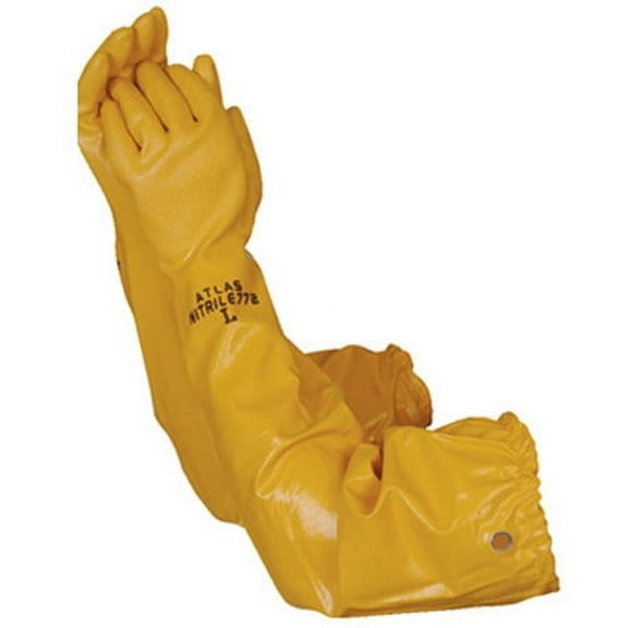 Showa 772 Atlas Coated Nitrile Chemical Resistant Gloves -Sz 9 (Large)- 12 Pairs