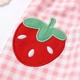 thumbnail image 6 of Big Girls Dress , Girls Size 12 Dress,Toddler Girls Strawberry Embroidered Plaid Sleeveless Dress for Casual Play and Occasions, 6 of 6