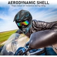 thumbnail image 5 of Youth Kids Motocross Helmet Motorcycle Dirt Bike Off-Road Mountain Bike BMX MX ATV Helmet with(Gloves Goggles Mask) 4Pcs Set - DOT Approved(Blue,S), 5 of 7
