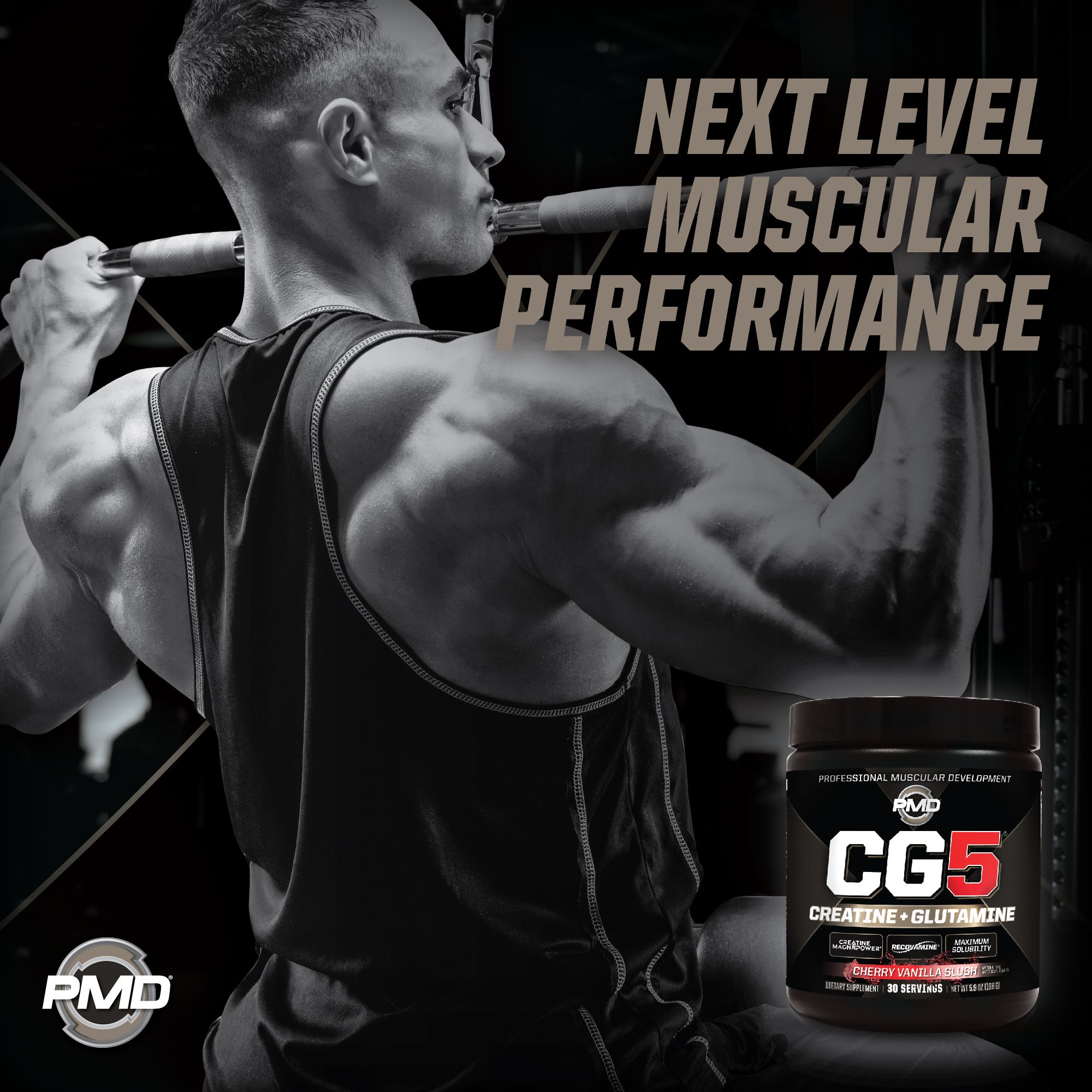 PMD Cherry Vanilla Slush Creatine + Glutamine 5.9 oz