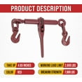 thumbnail image 2 of (4 Pack) Ratchet Chain Binder 1/4" - 5/16" Chain Binders Tie Down Hauling, 2 of 21