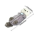 thumbnail image 3 of FHBVT Cute Doll Pen Bag Ins Wind Large Capacity Polyester Stationery Storage Bag Soft Short Plush Animal Design Multi-Purpose For Pens Cosmetics Keys Headphones School Office Home Students Adults, 3 of 6