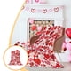 thumbnail image 1 of Manta de Franela para San Valentín, Suave, Cálida y Acogedora, Color Rojo, Rosa y Blanco, de 99 X 130 Cm, con Diseño de Corazón Romántico, Ideal Como Regalo para Parejas y Amantes., 1 of 6