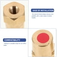thumbnail image 4 of KAKOWELY Thread Female Brass Battery Terminal Post Adapter Universal Battery Terminal Connector For Car And Truck Battery Charging Posts 8mm1.02"X1.02"X0.75", 4 of 5
