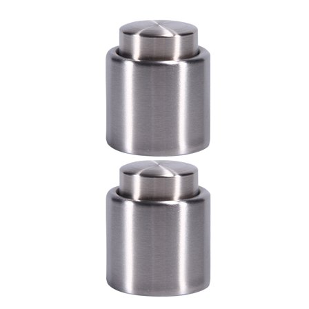 2pcs Wine Plug Champagne Wine Stopper Stainless Steel Stopper Bottle Sealer