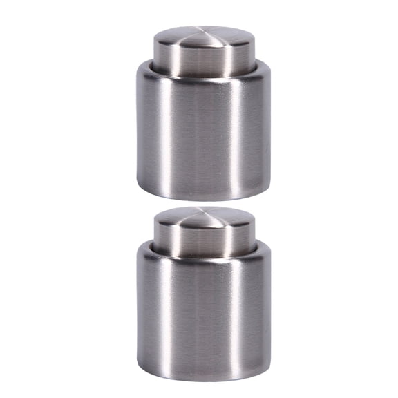 2pcs Wine Plug Champagne Wine Stopper Stainless Steel Stopper Bottle Sealer