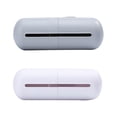 thumbnail image 1 of Milisten 2pcs Wall-mounted Trash Bag Container Capsule Shape Trash Bag Dispenser Garbage Bag Storage Box for Bathroom Kitchen (White + Grey), 1 of 5