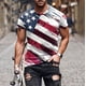 thumbnail image 1 of Blusas y camisas de manga corta y cuello redondo para hombre. Blusas de manga corta con cuello redondo y estampado del Día de la Independencia para hombre. Blusa para hombre., 1 of 5
