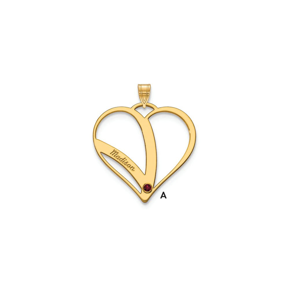 14k Yellow Gold CZ Heart Lock & Key Pendant with 0.65mm Box Link Chain Necklace