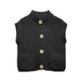 thumbnail image 4 of DuoJiaJ Womens Round Neck Sweater Vest, Sleeveless with Pockets Knit Pullover Black M, 4 of 4