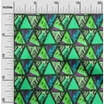 thumbnail image 2 of oneOone Cotton Silk Sea Green Fabric Geometric Tropical Texture Sewing Craft Projects Fabric Prints By Yard 42 Inch Wide, 2 of 4