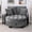 Grey, variant on MIKIBAMA 54.8" Oversized Curved Chaise Lounge Chair with Ottoman, Cyan Chenille