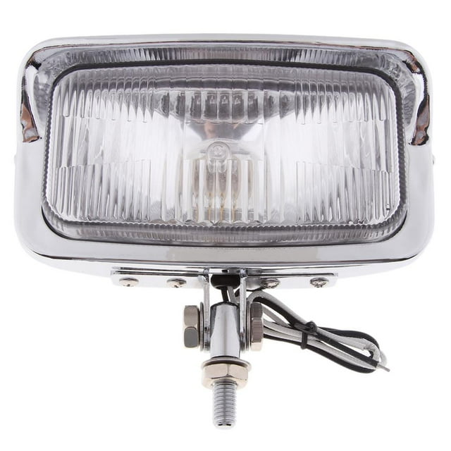 55W Chrome Motorcycle 6 . 5 " Vintage Retro Rectangle