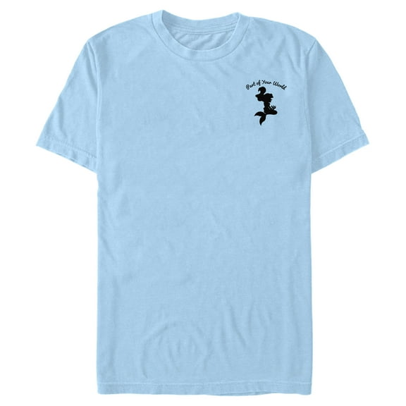 Men's The Little Mermaid Part of Your World Small Silhouette Graphic T-Shirt
