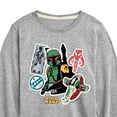 thumbnail image 3 of Star Wars - Boba Fett Stickers - Toddler And Youth Long Sleeve Tee, 3 of 5