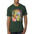 thumbnail image 1 of Neon Lab Dog Lover Shirt | Labrador Dogs Speak To Those Who Listen | Dean Russo Art Animal Lover Mens Premium Tri Blend T-Shirt, Forest Green, Small, 1 of 6